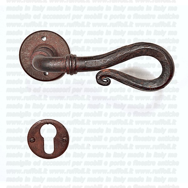 Maniglia Porta Nera Per Spessore 25-38 Mm - Design Moderno Per Porte Metalliche O In Ferro - Foto 6