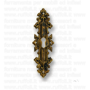 Bocchetta chiave per mobili antichi - Ottone 8008