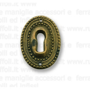 Bocchetta chiave per mobili antichi - Ottone OB528