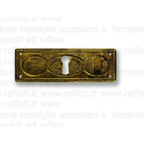 Bocchetta chiave per mobili antichi - Ottone 7948