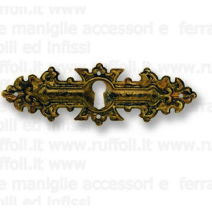 Bocchetta chiave per mobili antichi - Ottone 8006