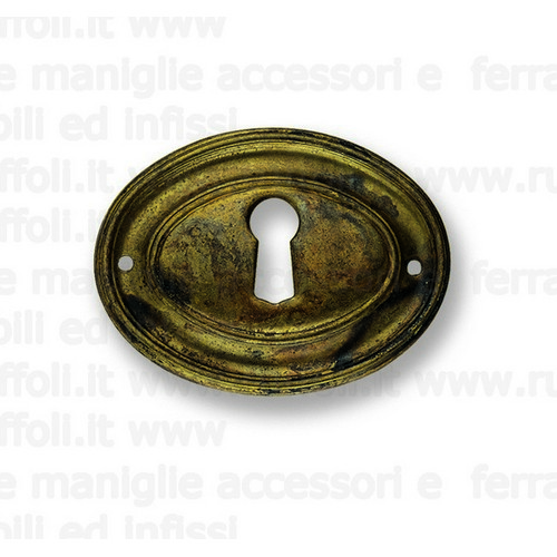 Bocchetta chiave per mobili antichi - Ottone 8069