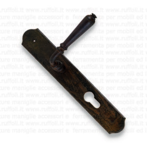 maniglia per porte - ferro anticato cerato MG4954